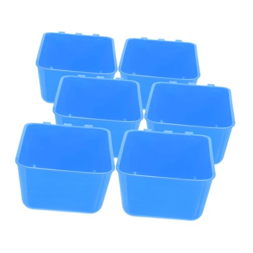 Happyyami 6 Stück Bird Bowl Kaninchen -fütterungstasse Wassernapf Für Kaninchen Haustierwasserbecher Kaninchen Wasserbecher Vogelnäpfe Für Käfige Trinknapf Für Haustiere Sport Blue von Happyyami