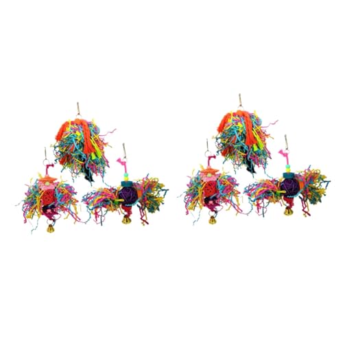 Happyyami 6stücke Bunte Kauspielzeuge Für Vögel Hochwertige Und Baumwollspielzeuge Für Papageien Wellensittiche Und Nymphensittiche Käfigzubehör Zufällige Farben Happyyami 6stücke Bunte Kauspielzeuge Für Vögel Hochwertige Und Baumwollspielzeuge Für Papageien Wellensittiche Und Nymphensittiche Käfigzubehör Zufällige Farben von Happyyami