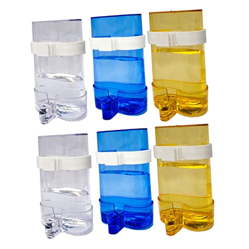 Happyyami Papageien-Futter- Und Wasserspender 6-teilig Automatischer Vogelfutterspender Lebensmittelechter Kunststoff Leicht Zu Beobachten Und Zu Reinigen Für Vögel von Happyyami