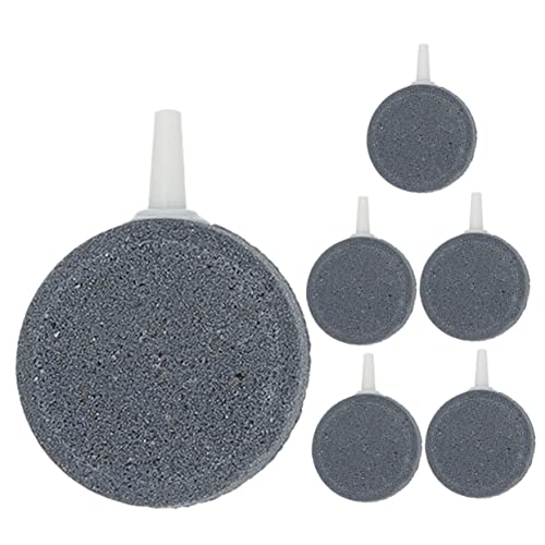 Happyyami 6 -pcs -luftstein Für Fischtank Runden Blasendiffusor Freisetzung Airstone Aquarium Vorräte von Happyyami