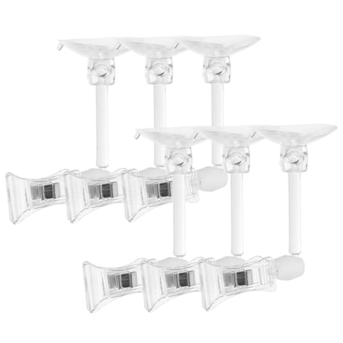 Happyyami 6stücke Aquarium Saugnapf Clips Einstellbare Futterklammern Für Fischbehälter Robuste Und Wiederverwendbare Kunststoffhalterung Für Pflanzen Und Futter Für Aquarien Und Happyyami 6stücke Aquarium Saugnapf Clips Einstellbare Futterklammern Für Fischbehälter Robuste Und Wiederverwendbare Kunststoffhalterung Für Pflanzen Und Futter Für Aquarien Und von Happyyami
