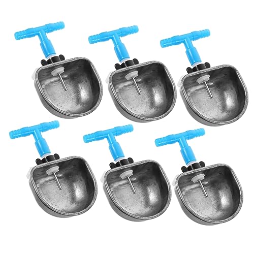 Happyyami Wassernapf 6 Stück Automatische Tränke Auslaufsicheres Design Haustier-trinknapf Für Kleintiere Aus Kunststoff Und Edelstahl von Happyyami