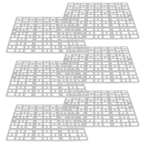 Happyyami 6stücke Kleintier Käfigmatten Für Kaninchen Transparente Pflegeleichte Fußmatten Zur Vorbeugung Von Hautirritationen Einfachen Reinigung Komfortable rutschfeste Unterlage Für von Happyyami