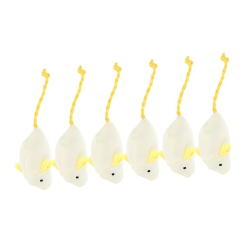 Happyyami 6St Interaktives -Katzenspielzeug interaktives Plush Toy katzenkralle Katzenspielzeug für drinnen ferngesteuertes Katzenspielzeug Mäuse Katzenspielzeug Plüsch von Happyyami