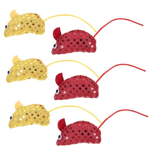 Happyyami 6 Stücke Katzenspielzeug Pailletten Mäuse Spielzeug Set Kätzchen Katze Kauspielzeug Interaktives Haustierspielzeug Indoor Katzen Spielen Produkte Happyyami 6 Stücke Katzenspielzeug Pailletten Mäuse Spielzeug Set Kätzchen Katze Kauspielzeug Interaktives Haustierspielzeug Indoor Katzen Spielen Produkte von Happyyami