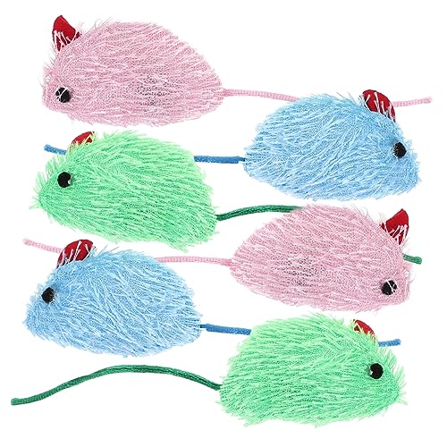 Happyyami 6stücke Interaktive Katzenmaus Spielzeugset Plüsch Mäuse Für Katzen Realistische Und Weiche Spielzeuge Zur Zahnpflege Für Aktive Beschäftigung Happyyami 6stücke Interaktive Katzenmaus Spielzeugset Plüsch Mäuse Für Katzen Realistische Und Weiche Spielzeuge Zur Zahnpflege Für Aktive Beschäftigung von Happyyami