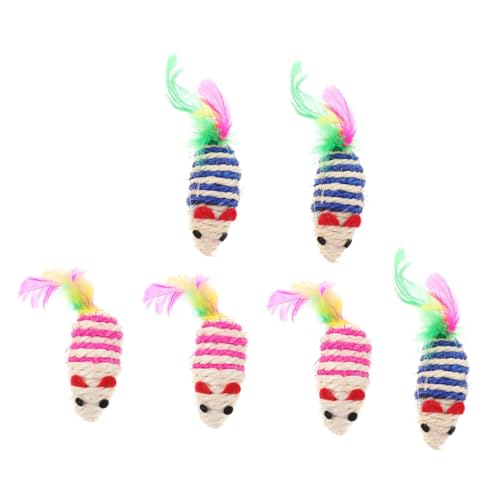 Happyyami 6st Für Katzen Katzenstreu Teaser- Fellmäuse Katzenspielzeug Interaktive Katze Kätzchen Katzenminze Katzenspielzeug Mäuse Katzenspielzeug Sisal Happyyami 6st Für Katzen Katzenstreu Teaser- Fellmäuse Katzenspielzeug Interaktive Katze Kätzchen Katzenminze Katzenspielzeug Mäuse Katzenspielzeug Sisal von Happyyami