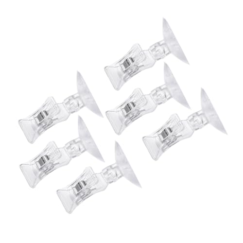 Happyyami 6st Futterklammern Suction Cup Hook Aquarium-Clips Bürozubehör -Clip Saugnäpfe Mit Clips Corbicus Akkupressurklammer Saugklemme Für Aquarien Luft Saugnapf Füttern Happyyami 6st Futterklammern Suction Cup Hook Aquarium-Clips Bürozubehör -Clip Saugnäpfe Mit Clips Corbicus Akkupressurklammer Saugklemme Für Aquarien Luft Saugnapf Füttern von Happyyami