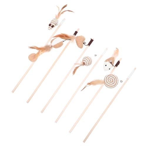 Happyyami 6stücke Teiliges Katzenangel Interaktive Katzenspielzeuge Mit Federn Und Glöckchen Fördert Bewegung Und Spielverhalten Für Kätzchen Und Katzen Aller Happyyami 6stücke Teiliges Katzenangel Interaktive Katzenspielzeuge Mit Federn Und Glöckchen Fördert Bewegung Und Spielverhalten Für Kätzchen Und Katzen Aller von Happyyami