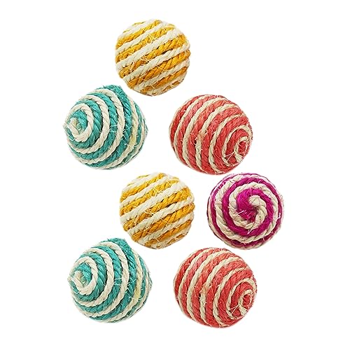 Happyyami 7 Stück Sisal Haustier Kaninchen Kätzchen Spielzeug Kätzchen Spielen Interaktives Katzenspielzeug Katze Interaktives Spielzeug Katze Spielende Katze Kautierspielzeug Happyyami 7 Stück Sisal Haustier Kaninchen Kätzchen Spielzeug Kätzchen Spielen Interaktives Katzenspielzeug Katze Interaktives Spielzeug Katze Spielende Katze Kautierspielzeug von Happyyami