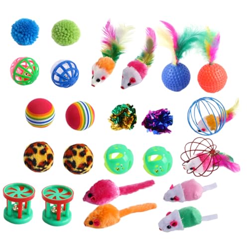 Happyyami 72 STK Glocke Katzenspielzeug Haustier Spielzeug Rollkugel Mit Ring Süßes Katzenspielzeug Katze Katzenminze Spielzeug Interaktiv Kätzchen Unerlässlich Ball Spielen Schüttgut Plüsch Happyyami 72 STK Glocke Katzenspielzeug Haustier Spielzeug Rollkugel Mit Ring Süßes Katzenspielzeug Katze Katzenminze Spielzeug Interaktiv Kätzchen Unerlässlich Ball Spielen Schüttgut Plüsch von Happyyami