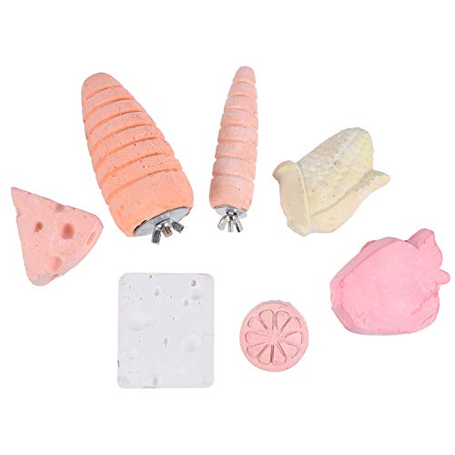 Happyyami 7St Haustier Backenzahn Hamsterspielzeug Hängematte Wurf Papagei Hamster Hasen nager Kausteine ​​für Hamster Kauspielzeug für Hamster von Happyyami