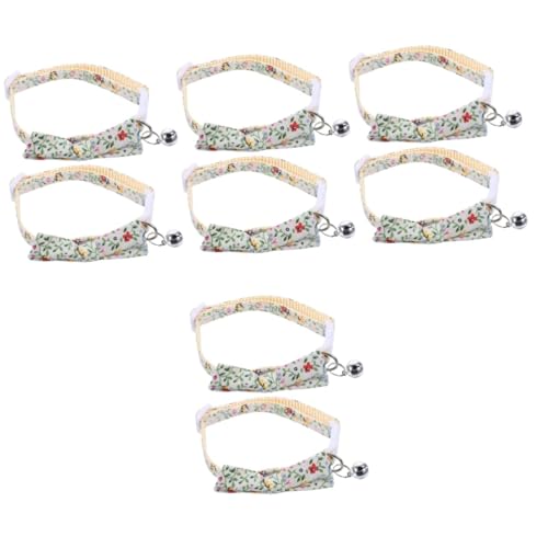 Happyyami 8 STK Katzenhalsband Welpenhalsband verstellbares Hundehalsband Haustierzubehör Katzenversorgung Haustier Hund Krawatte Dekorationen schmücken x3 Polyester-Nylon von Happyyami