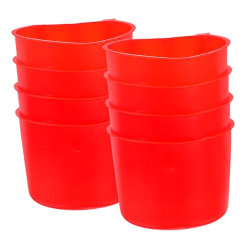 Happyyami 8 Stück Bird Bowl Kaninchen -Fütterungstasse Wasserschale Käfig Tassen Hängende Futterschale Futterbehälter für Kleintiere hängender Fressnapf hängende Haustierschüssel Sport rot Happyyami 8 Stück Bird Bowl Kaninchen -Fütterungstasse Wasserschale Käfig Tassen Hängende Futterschale Futterbehälter für Kleintiere hängender Fressnapf hängende Haustierschüssel Sport rot von Happyyami