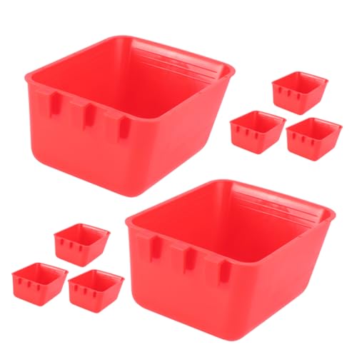 Happyyami Vogelfutterspender-Set Für Den Innenbereich 8-teilig Hühnertränke Schalen Für Den Käfig Leicht Zu Reinigen Wiederverwendbar Happyyami Vogelfutterspender-Set Für Den Innenbereich 8-teilig Hühnertränke Schalen Für Den Käfig Leicht Zu Reinigen Wiederverwendbar von Happyyami