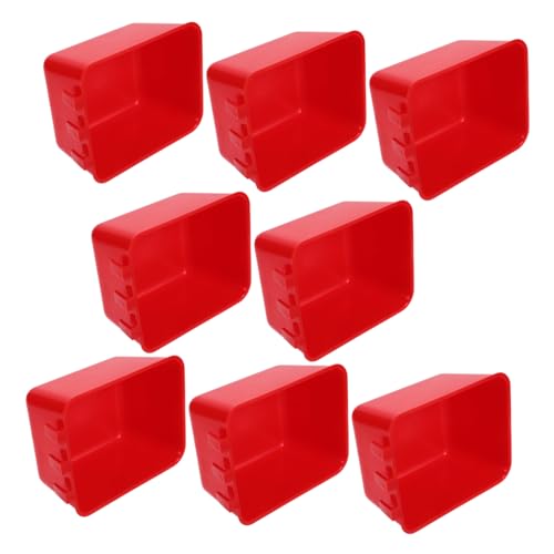 Happyyami 8stücke Teiliges Vogel-futternäpfe Kunststoff Hängende Futter Und Wasserschalen Für Käfige Leicht Und Für Vögel Kaninchen Und Kleintiere von Happyyami