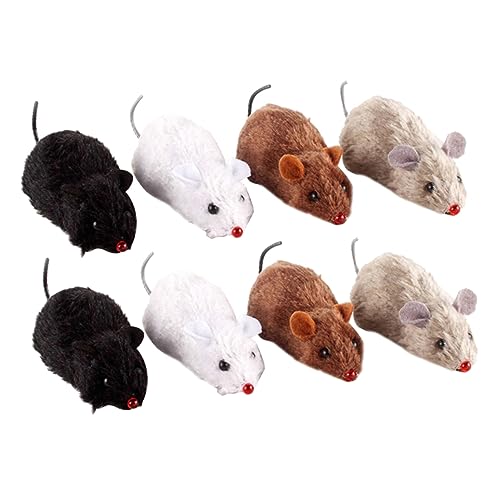 Happyyami 8St Aufzieh plüsch kleine Spielzeug Mäuse aufziehen Katze Uhrwerk Haustier katzenklo Happyyami 8St Aufzieh plüsch kleine Spielzeug Mäuse aufziehen Katze Uhrwerk Haustier katzenklo von Happyyami