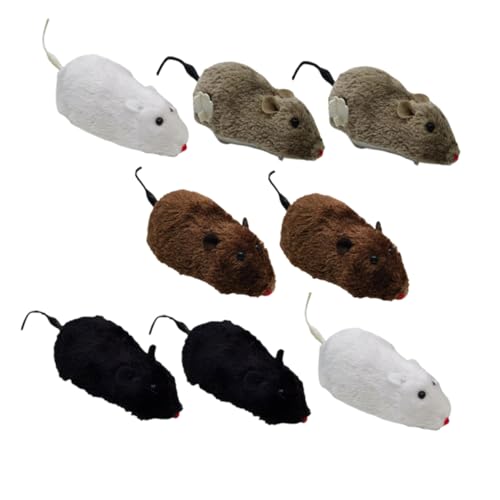 Happyyami 8stücke Katzen Spielzeug Mäuse Mit Automatischer Bewegung Interaktive Spielzeuge Für Katzen Farbenfroh Und Langlebig Für Beschäftigung Und Spaß von Happyyami