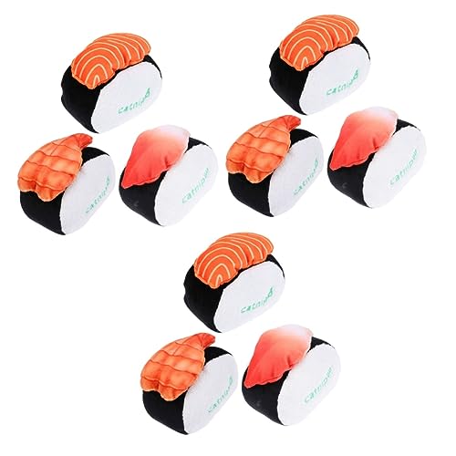 Happyyami 9 STK Katzen-Sushi-Spielzeug Sushi-Katzenspielzeug Haustier Katzenspielzeug interaktives katzenspielzeug Interactive cat Toy Plüschtier Weihnachtskatzenspielzeug Drucken Geschenk Happyyami 9 STK Katzen-Sushi-Spielzeug Sushi-Katzenspielzeug Haustier Katzenspielzeug interaktives katzenspielzeug Interactive cat Toy Plüschtier Weihnachtskatzenspielzeug Drucken Geschenk von Happyyami
