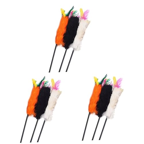 Happyyami 9stücke Bunte Katzenangel Mit Buntem Kaninchenhaar Interaktives Katzenspielzeug Für Aktive Katzen Und Kätzchen Farben Zufällig Perfektes Für Tierliebhaber Happyyami 9stücke Bunte Katzenangel Mit Buntem Kaninchenhaar Interaktives Katzenspielzeug Für Aktive Katzen Und Kätzchen Farben Zufällig Perfektes Für Tierliebhaber von Happyyami