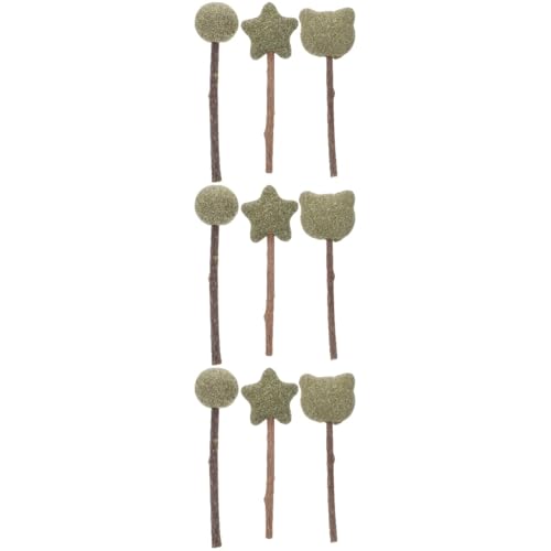 Happyyami 9 STK Katzenminze Lutscher Leckereien für Katzen Katzenspielzeug für drinnen Leckerlis für Katzen, Spielzeug mit Katzenminze Spielzeuge Snacks zum Zahnen für Haustiere necken von Happyyami