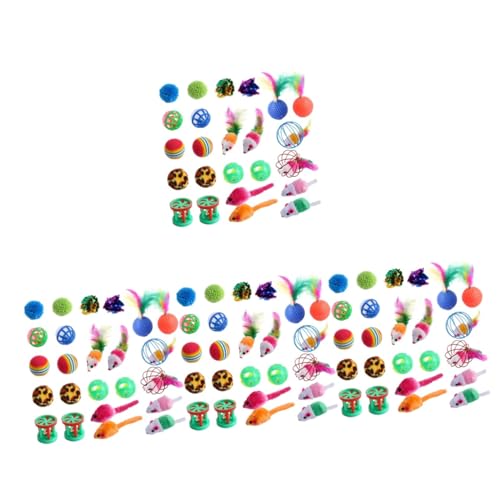 Happyyami 96 STK Glocke Katzenspielzeug interaktives Spielzeug Katzen Spielzeug Ballspielzeug für Kätzchen Spielzeug für Haustiere Spielzeuge interaktives neckendes Spielzeug Käfigversorgung Happyyami 96 STK Glocke Katzenspielzeug interaktives Spielzeug Katzen Spielzeug Ballspielzeug für Kätzchen Spielzeug für Haustiere Spielzeuge interaktives neckendes Spielzeug Käfigversorgung von Happyyami