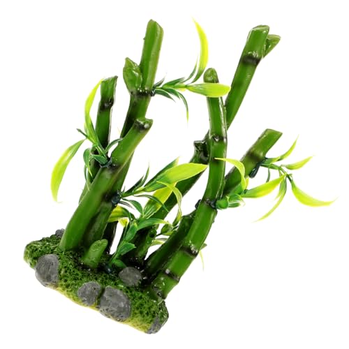 Happyyami Aquarium Dekoration Reptil Zubehör Harz Künstliche Pflanze Landschaft Pflanzen von Happyyami