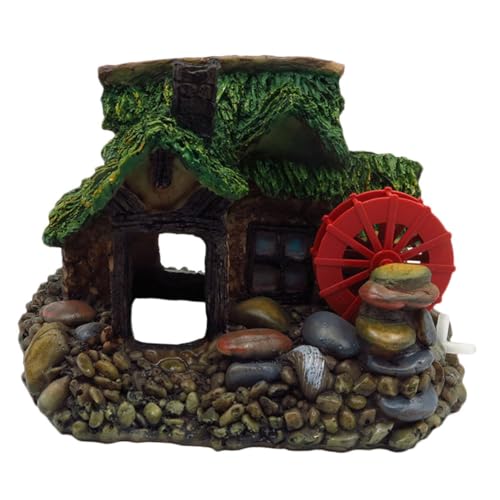 Happyyami Fisch Tank Hideout Decor Harz Ornament Stein Wassermühle Set Für Aquarium Happyyami Fisch Tank Hideout Decor Harz Ornament Stein Wassermühle Set Für Aquarium von Happyyami