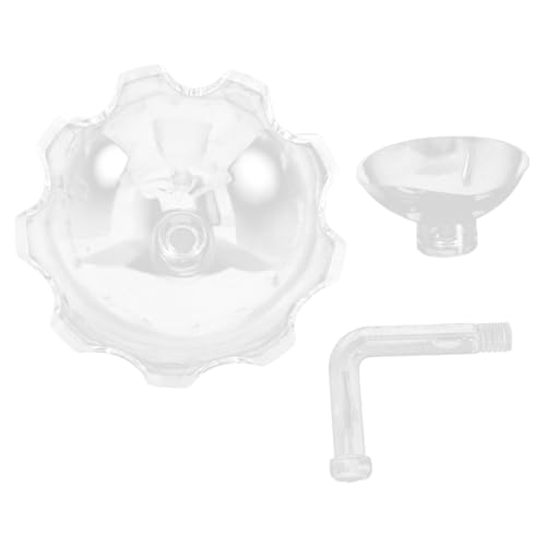 Happyyami Aquarium Futterbehälter für Garnelen Transparente Fütterungsschale mit Saugnapf Robustes Kunststoffdesign für Einfache Installation und Vielseitige Anwendung im Aquarium von Happyyami