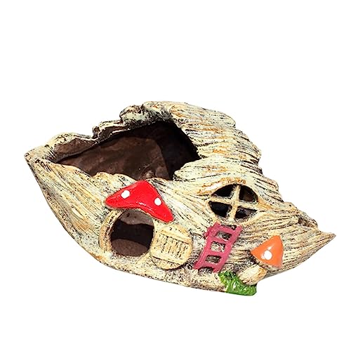 Happyyami Aquarium Dekorationsbaumhaus Aus Resin Unterwasser Versteck Für Fische Für Süßwasser-aquarien Dekorative Landschaftsgestaltung Für Fischbehälter Happyyami Aquarium Dekorationsbaumhaus Aus Resin Unterwasser Versteck Für Fische Für Süßwasser-aquarien Dekorative Landschaftsgestaltung Für Fischbehälter von Happyyami