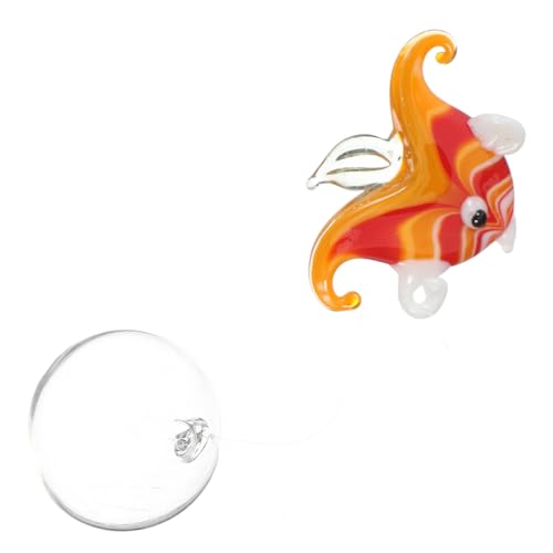 Happyyami Fließendes Wasser Ornament Fisch Tank Glas Handwerkskunst Schwimmenden Fisch Tank Happyyami Fließendes Wasser Ornament Fisch Tank Glas Handwerkskunst Schwimmenden Fisch Tank von Happyyami