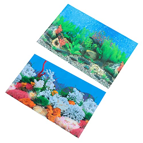 Happyyami Aufkleber für Aquarien Aquarien-Korallen-Aufkleber Aquarium-Korallenklammer Aquarium Poster Unterwasser Dekoration Aquarium-Plakat Aquarium-Korallenaufkleber doppelseitig schmücken von Happyyami