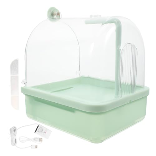 Happyyami Automatisches Vogelbad Mit Drehbarem Wasserhahn Abnehmbares Design Für Einfache Für Papageien Wellensittiche Und Nymphensittiche von Happyyami