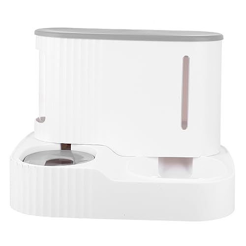 Happyyami Katzenwasser Und Futterspender Abnehmbarer Haustiernapf Automatischer Trinkbrunnen Für Katzen Und Kleine Hunde Mit Innovativem Schwimmplatten-Design Aus Lebensmittelechtem HIPS von Happyyami