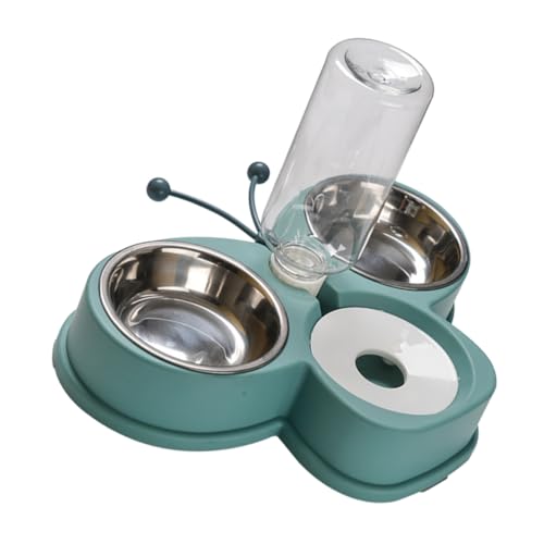 Happyyami Multi-funktionaler Haustier-Futter Und Wasserspender Mit Edelstahl-schüssel Automatischer Futterspender Für Katzen Und Hunde Abnehmbar Und Einfach Zu Reinigen Für Beschäftigte von Happyyami