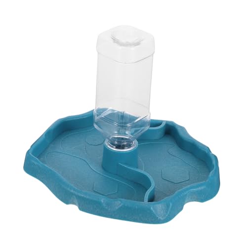 Happyyami Reptilien Wasserschale Mit Selbstfüllsystem Automatische Futter Und Trinkschale Für Schildkröten Eidechsen Und Kleine Reptilien Sicheres Material Lässigem Platzsparendes Design von Happyyami