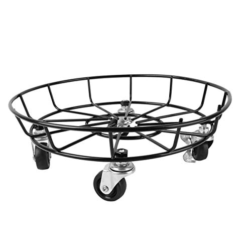Happyyami Basis Für Blumentöpfe Eingetopft Topfschale Mit Universalrädern Stand Blumentopf Groß Zimmerpflanze Pflanzenhalterräder Pflanzentopfständer Im Freien Beweger Mehrere Black Metall von Happyyami