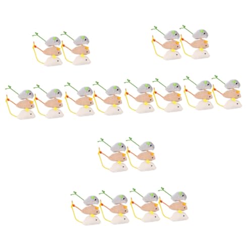 Happyyami Beißspielzeug 18 STK Plüschmaus Tiere Spielzeug Heimtierbedarf Spielzeug für Haustiere Katzenmäuse Plüschtier Spielzeuge Katzenspielzeug Haustier Spielzeug Kätzchen Zähne necken Happyyami Beißspielzeug 18 STK Plüschmaus Tiere Spielzeug Heimtierbedarf Spielzeug für Haustiere Katzenmäuse Plüschtier Spielzeuge Katzenspielzeug Haustier Spielzeug Kätzchen Zähne necken von Happyyami