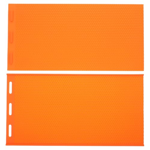 Happyyami Bienenstockwachs-Pressform, Silikon-Bienenwachs-Prägeform, Wachsplatten-Herstellungsform, geeignet für Heimwerkerarbeiten, Bienenzuchtwerkzeug, Orange von Happyyami