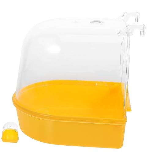 Happyyami Pet Bird Bath Box Hängendes Vogelbad Für Wellensittiche Und Kleine Vögel Multifunktionale Badebox Für Stressfreies Baden Für Käfige Mit Löchern Happyyami Pet Bird Bath Box Hängendes Vogelbad Für Wellensittiche Und Kleine Vögel Multifunktionale Badebox Für Stressfreies Baden Für Käfige Mit Löchern von Happyyami