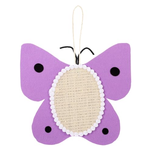 Happyyami Butterfly Cat Scratcher aus Jute Austauschbare Kratzmatte für Katzen Interaktives zur Krallenpflege Innenräumen Schutz für Möbel und Teppiche für Verspielte Katzen von Happyyami