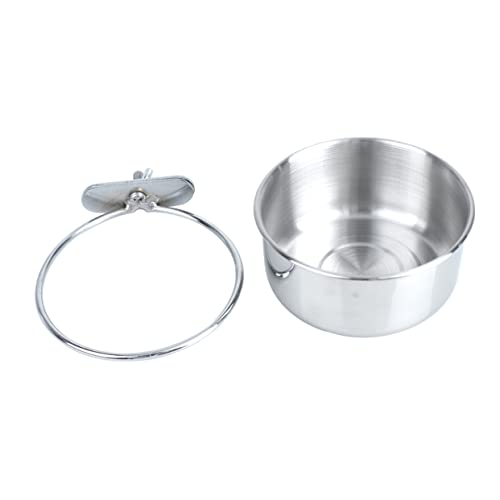 Happyyami Edelstahl-futternapf Für Haustiere Hängende Wasserschale Für Vögel Hunde Und Katzen Auslaufsicher Installieren Spülmaschinenfest s Für Käfige Und Volieren von Happyyami