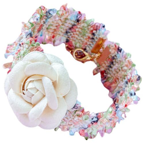 Happyyami Haustierhalsband Schmuck Haustierhalsband Halskette Modische Gestrickte Wolle Niedliche Haustierdekoration von Happyyami