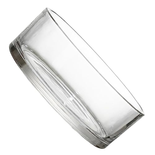 Happyyami Tischständer runde Vase klare Glasschalen Luft Aquarium Kerzenhalter dekorative Schale dekorative Glasvase große Glasvasen Schreibtisch Blumentopf Ornamente schmücken Terrarien von Happyyami