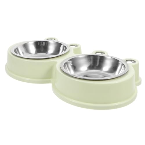 Happyyami Doppelte Futternäpfe Für Katzen, Kleine Hunde, Rutschfester Futter- Und Wasserspender Aus Edelstahl, Niedliche Hundenäpfe, Spülmaschinenfest, Für Welpen, Mittelgroße Hunde Und Happyyami Doppelte Futternäpfe Für Katzen, Kleine Hunde, Rutschfester Futter- Und Wasserspender Aus Edelstahl, Niedliche Hundenäpfe, Spülmaschinenfest, Für Welpen, Mittelgroße Hunde Und von Happyyami