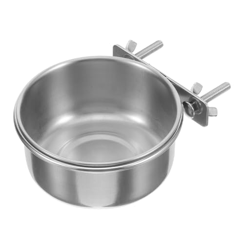 Happyyami Edelstahl Vogelfutter Und Wassernapf Mit Doppel-schraubhalterung Robust Leicht Zu Reinigen Sicher Für Vögel Für Käfige Von Sittichen Nymphensittichen Und Papageien Happyyami Edelstahl Vogelfutter Und Wassernapf Mit Doppel-schraubhalterung Robust Leicht Zu Reinigen Sicher Für Vögel Für Käfige Von Sittichen Nymphensittichen Und Papageien von Happyyami