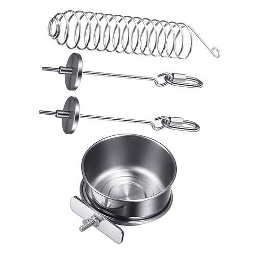 Happyyami Edelstahl Vogelfutterstation Set 4 Teiliges Futtergerät Für Papageien Nachahmungs Fütterungsspielzeug Hochwertige Tierbedarf Rostfreies Futtergerät Für Haustiere von Happyyami