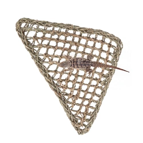 Happyyami Natürliche Grasfaser Hängematte Für Reptilien Dreieckige Schlafbed Für Geckos Bartagamen Eidechsen Und Iguanas Komfortable Und Langlebige Pet-hängematte Für Terrarien Happyyami Natürliche Grasfaser Hängematte Für Reptilien Dreieckige Schlafbed Für Geckos Bartagamen Eidechsen Und Iguanas Komfortable Und Langlebige Pet-hängematte Für Terrarien von Happyyami