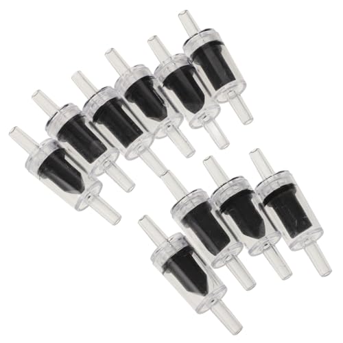 Happyyami Rückschlagventil-Set Für Aquarien 10 Stück Wiederverwendbar-rückschlagventile Für Luftpumpe 4 5 Mm Schwarz Verhindert Rückfluss von Happyyami