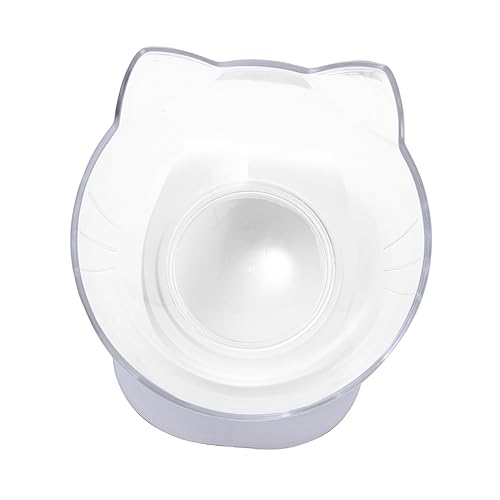 Happyyami Einzigartiger Katzenfutterspender Mit Kippbarem Napf Nackenschutznapf Tierbedarf Kunststoff - von Happyyami